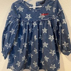 Tommy Hilfiger Girls Denim Dress 4t Stars little girls dress